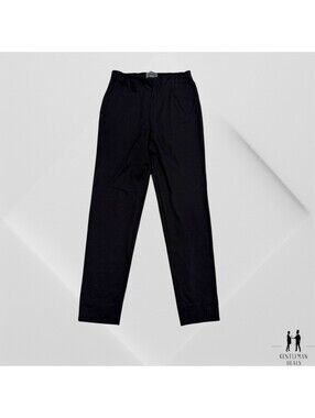OSKA Pants Womens Size 1 26x29  Inseam Dark Gray Pull On Elastic Waist Ponte